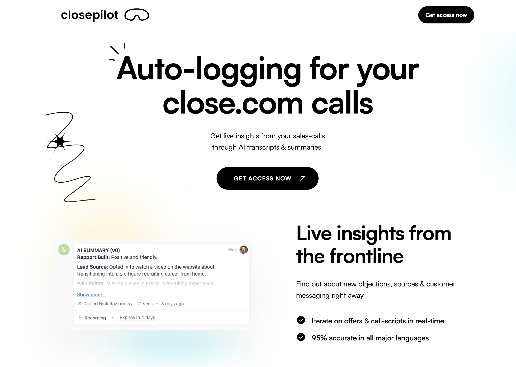 closepilot.co - AI Copilot for Sales Reps